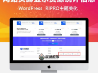 RIPRO美化主题-页脚显示资源统计会员统计日更周更统计数据