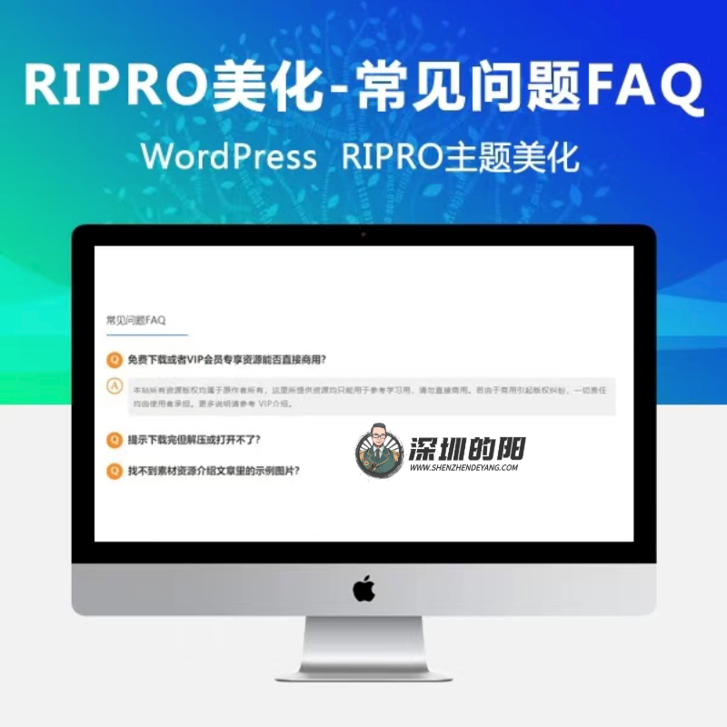 RIPRO主题美化-主题文章页添加“常见问题FAQ”