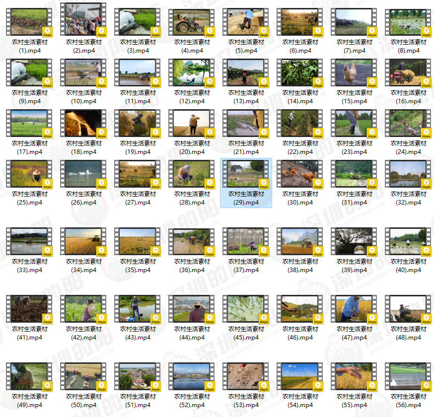 农村生活视频素材下载（128个无水印）