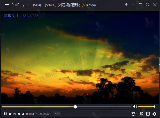 夕阳风景视频素材下载（60个无水印）