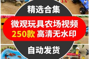 国外微观玩具农场视频素材（横屏）