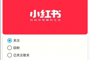 小红关注回粉爆粉助手