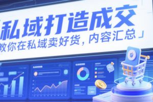 私域打造成交,教你在私域賣好貨,內容匯總